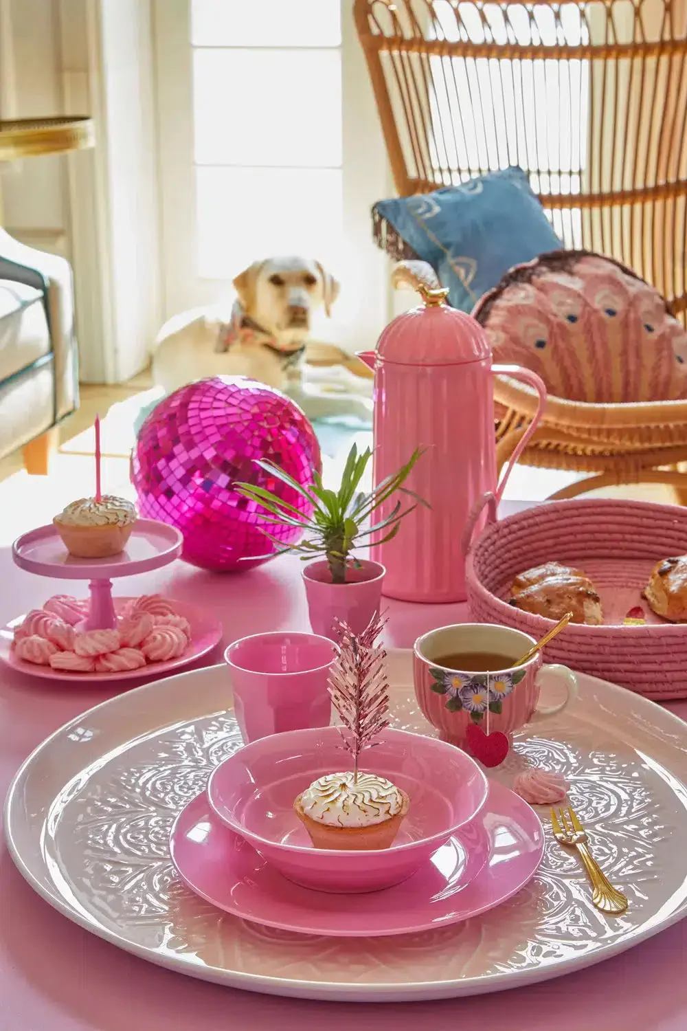 Mug en céramique Flower - Rose - Image 2
