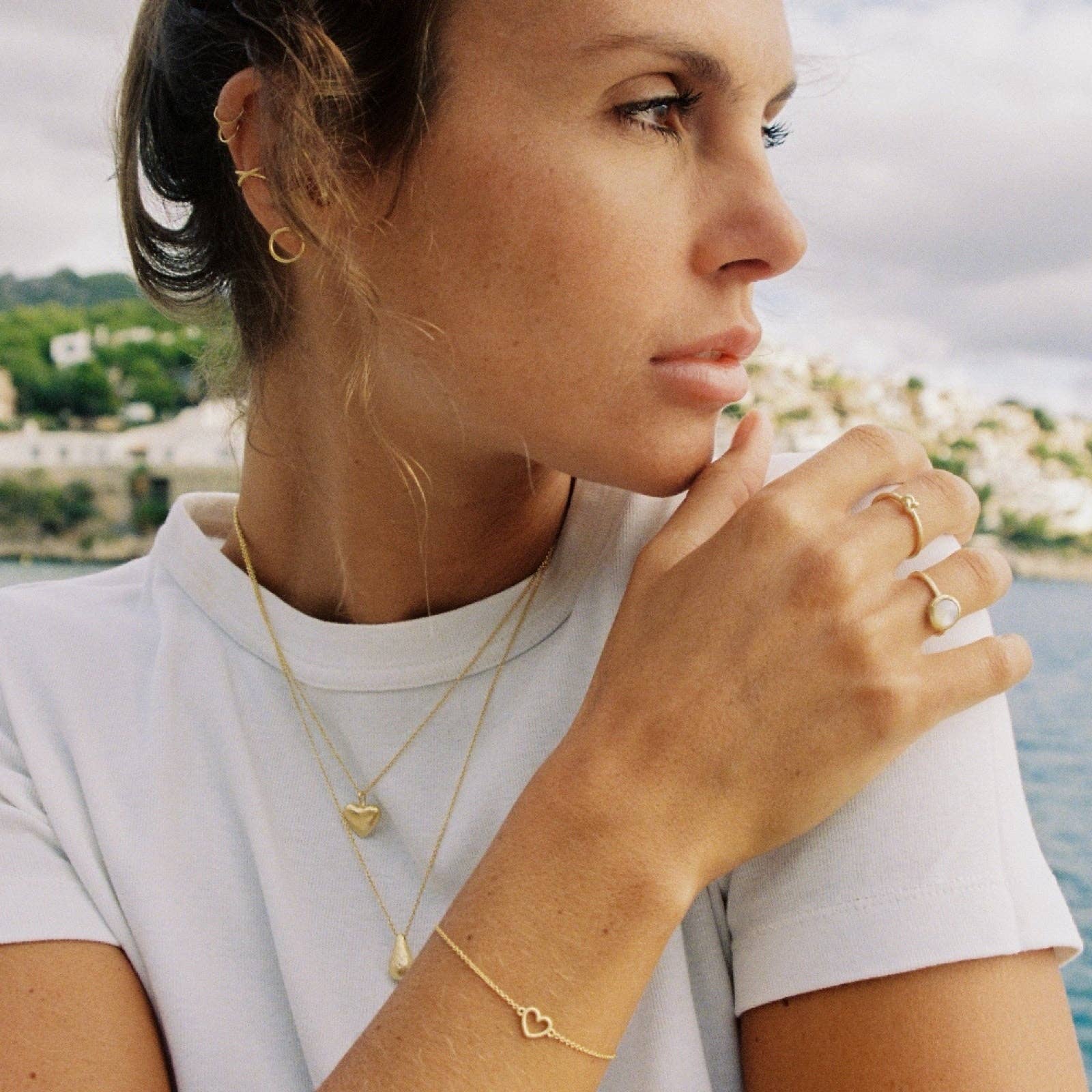 Oreillette Lalo | Bijoux dorés imperméables - Image 3