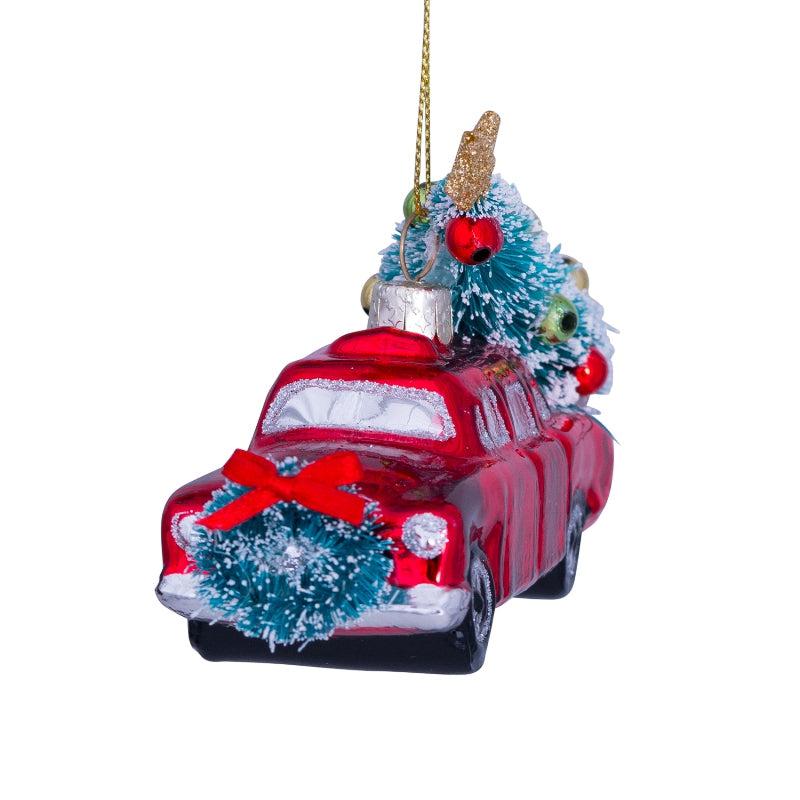 Ornement Noël I Voiture avec sapin - Image 2