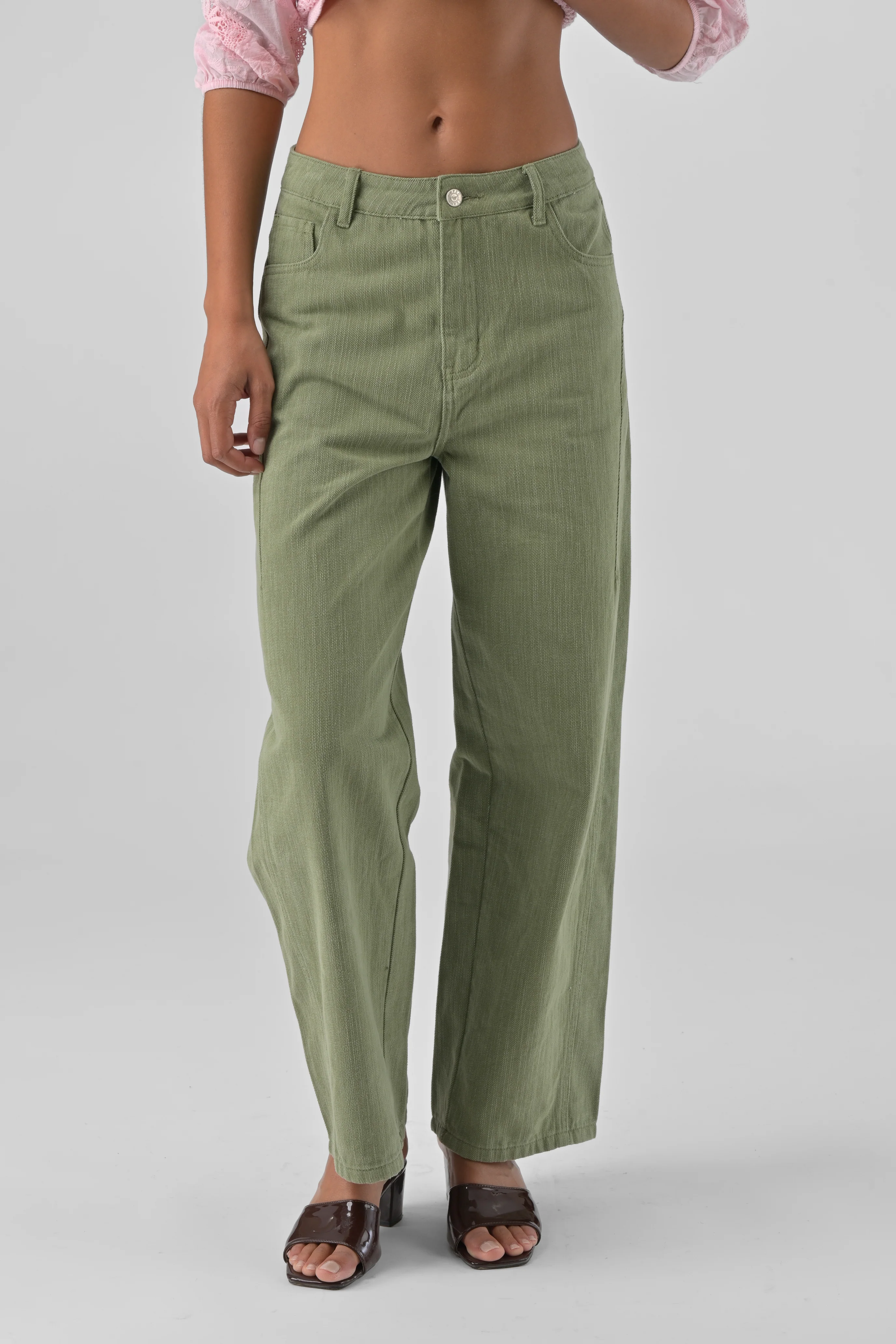 PANTALON VINCIANE KAKI - Image 2