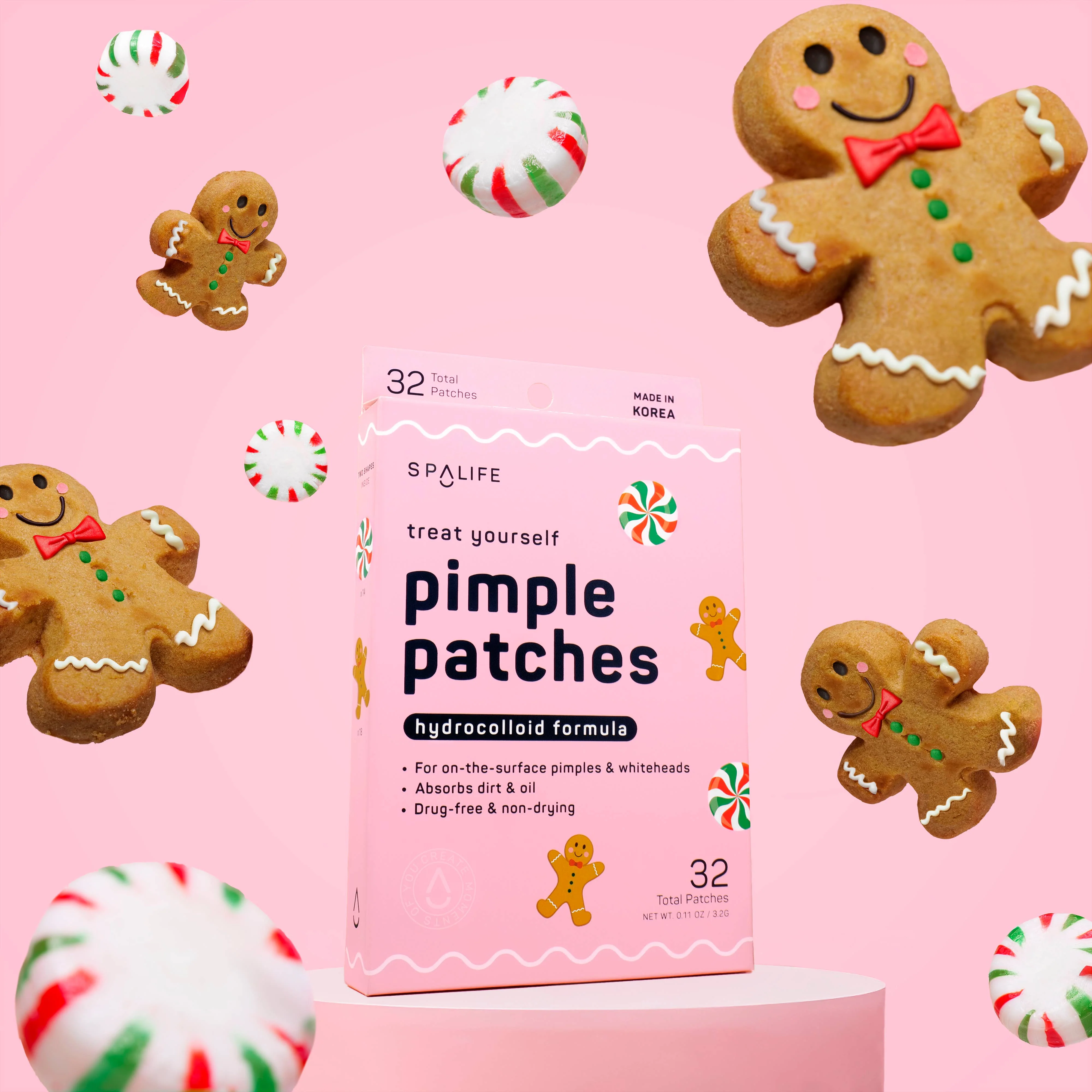 Patchs Anti-Imperfections Pain d'Épices & Bonbons de Noël 72 unités - Image 3