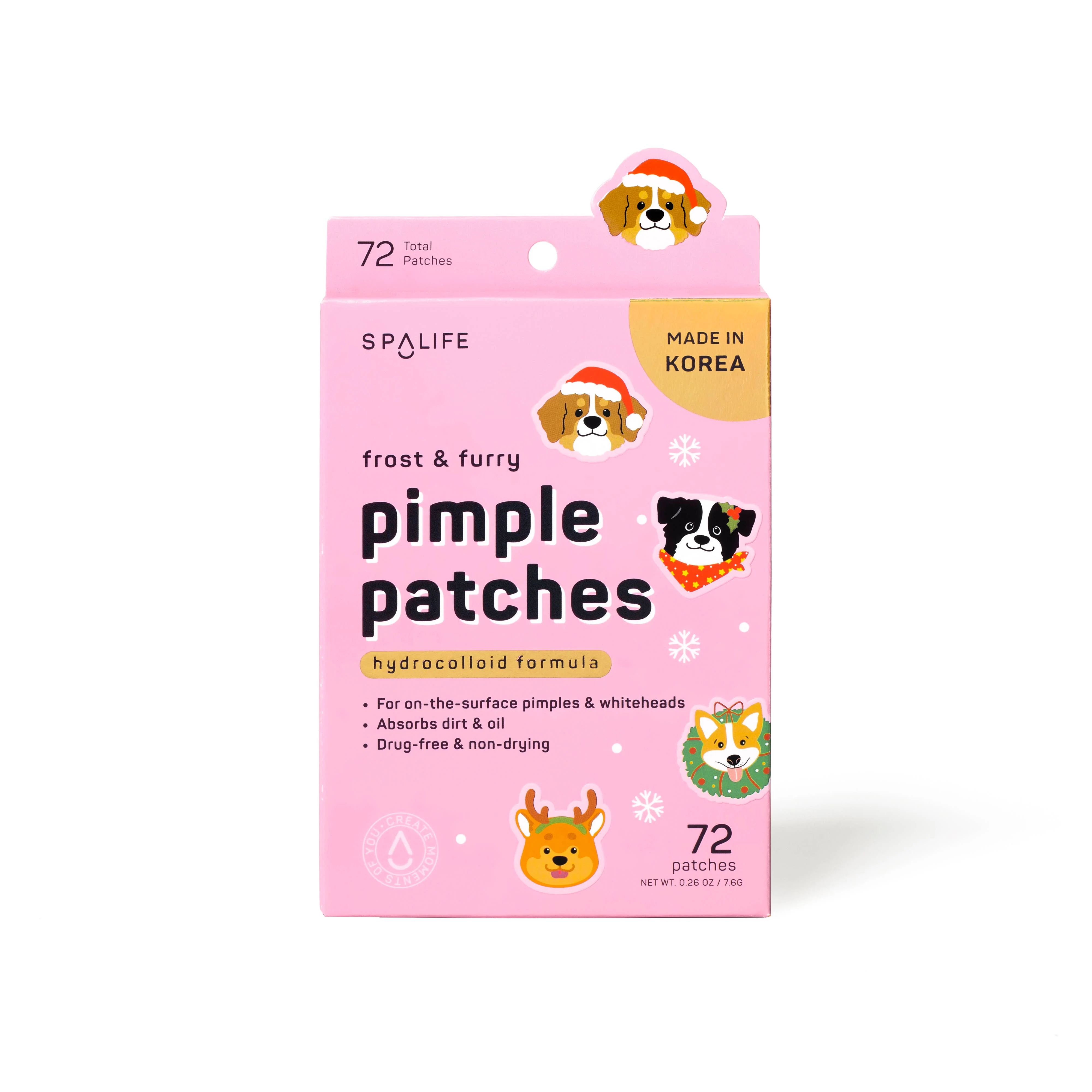 Patchs hydrocolloïdes anti-boutons de Noël Frosty & Furry