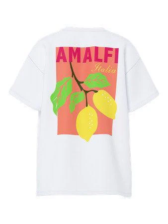 PCALIFI FASTTRACK SS OVERSIZE TEE JRS I AMALFI LEMONS