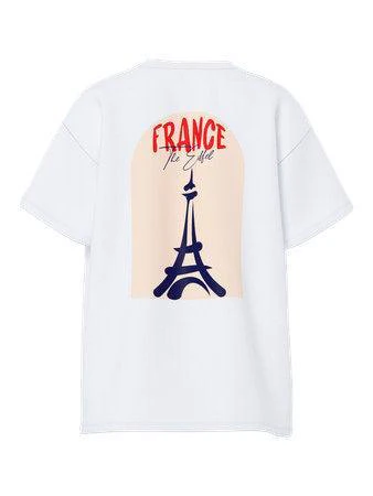 PCALIFI FASTTRACK SS OVERSIZE TEE JRS I EIFFEL TOWER