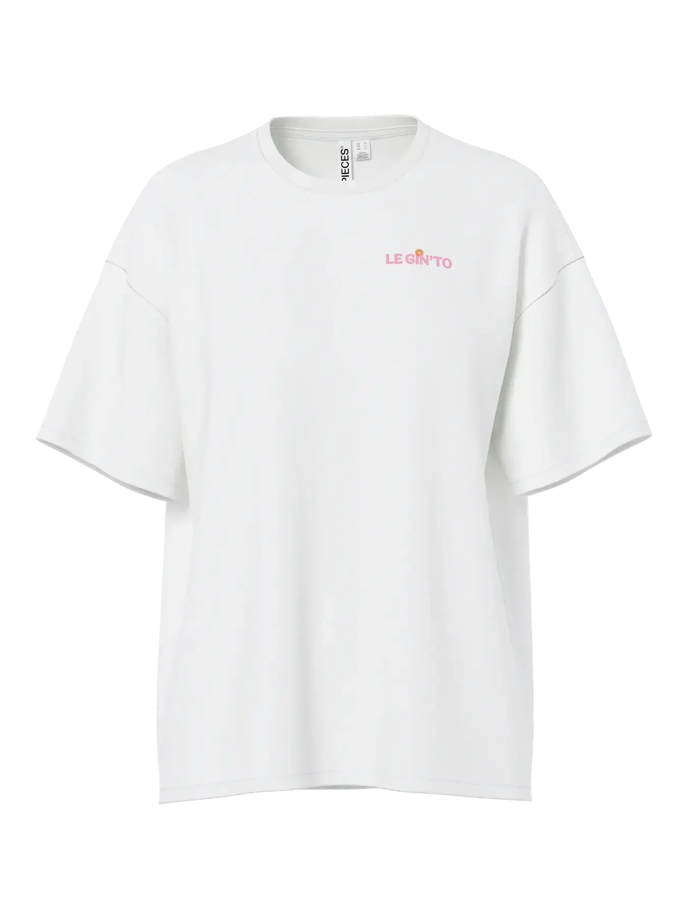 PCGRINK SS PRINTED T-SHIRT JRS BC I Bright White Gin option - Image 2