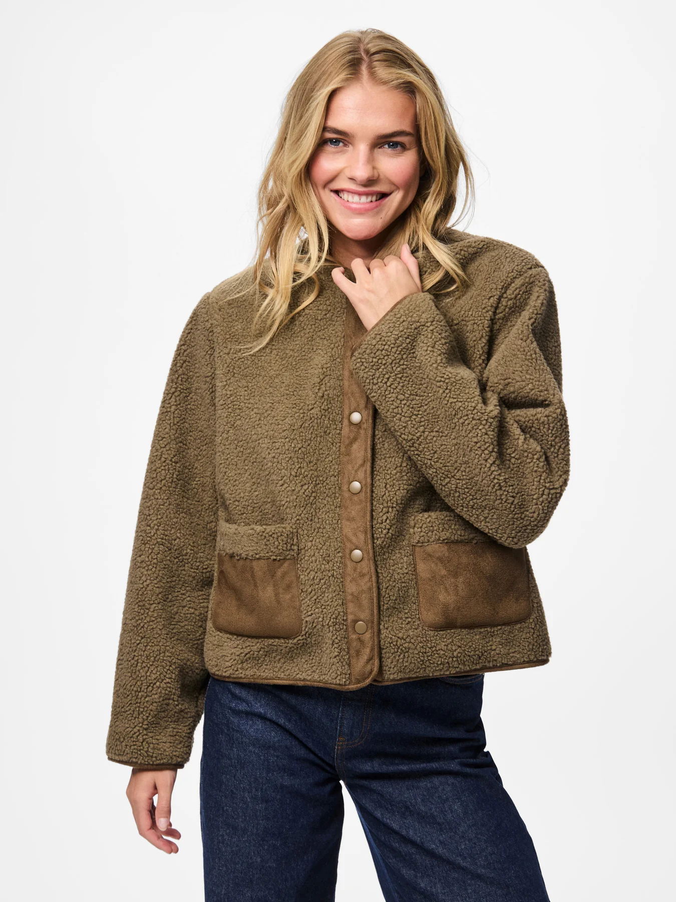 PCJUNE TEDDY JACKET BC