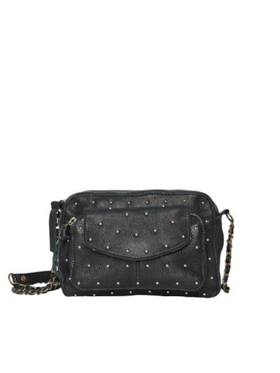 PCNAINA STUD LEATHER CROSS BODY FC Black