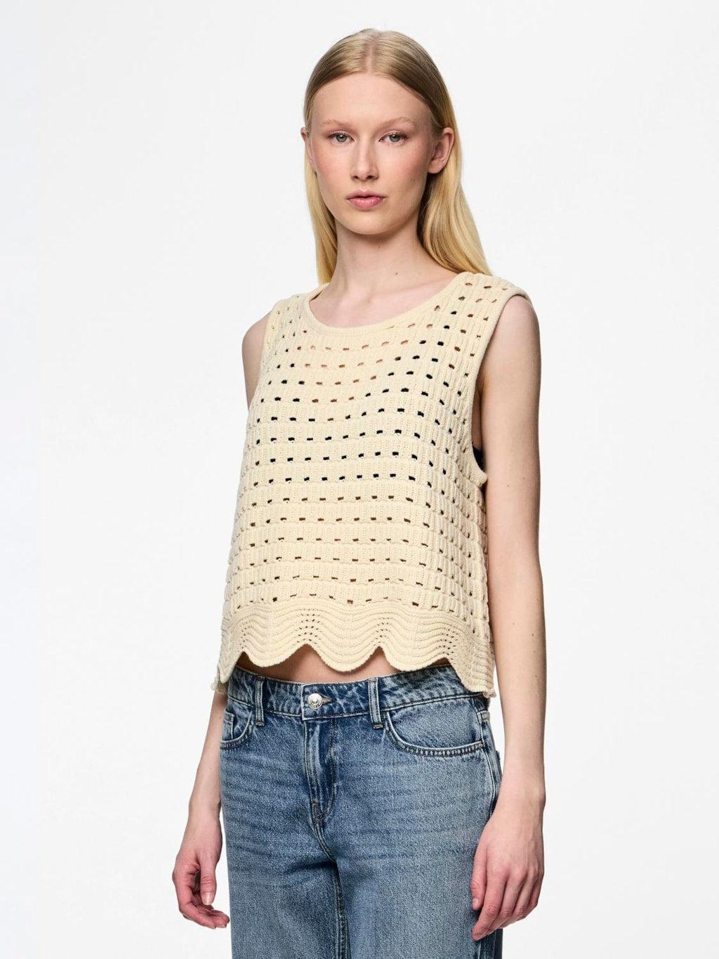 PCNIZY SL O-NECK KNIT TOP - Image 2