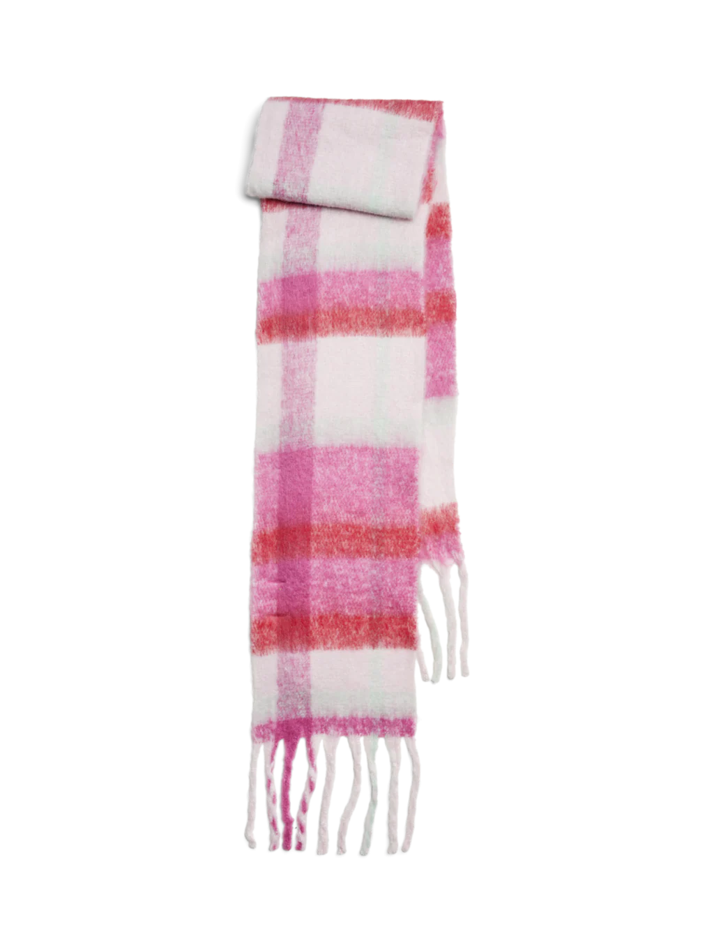 PCRITTA LONG SCARF BC Fiji Flower Check