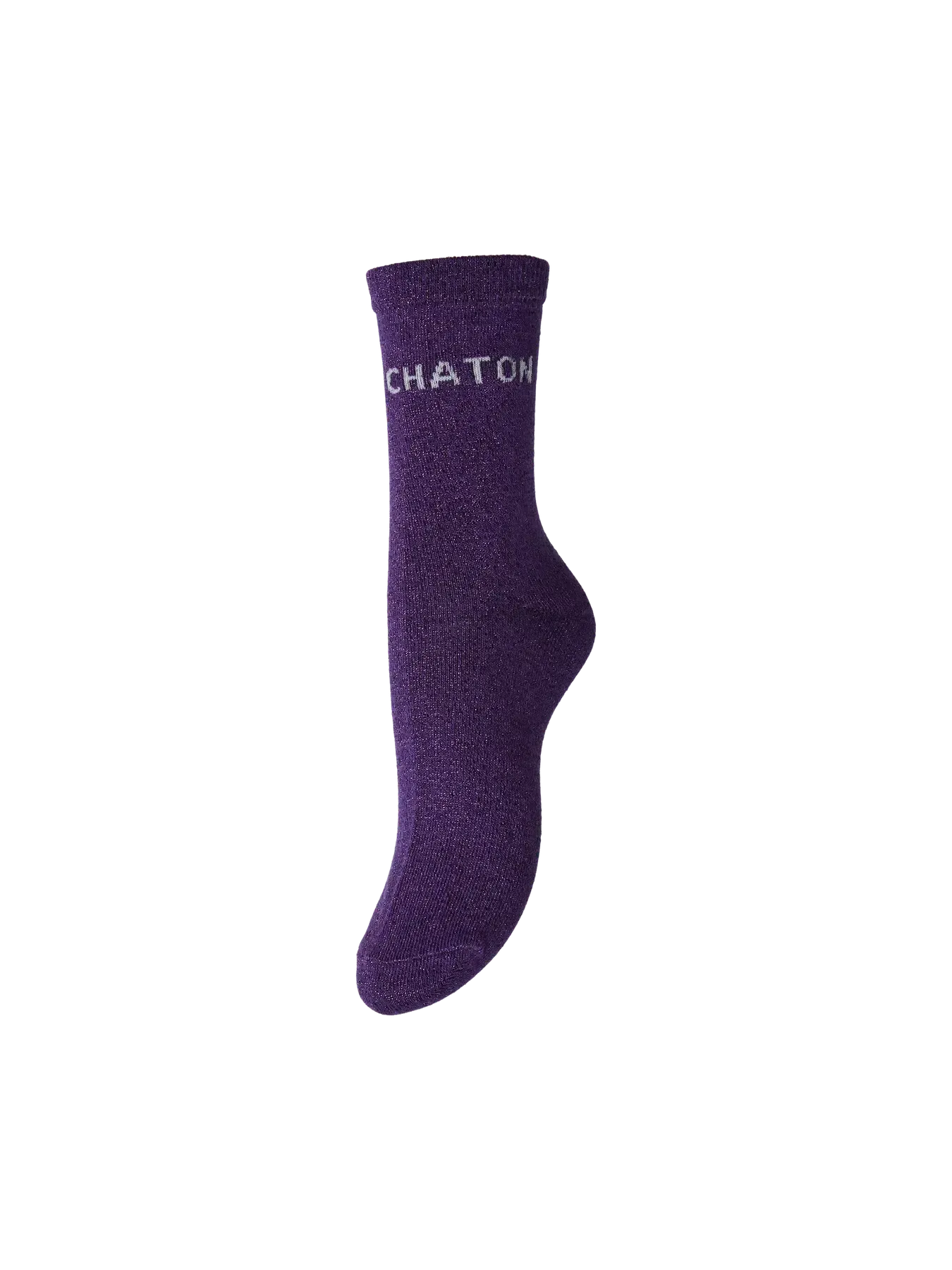 PCSEBBY LONG GLITTER STATEMENT SOCK NOOS - Image 3