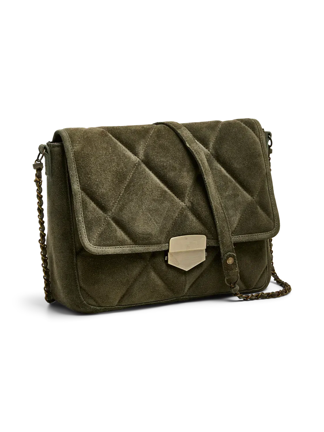 PCSOL SUEDE QUILTING CROSS BODY FC
