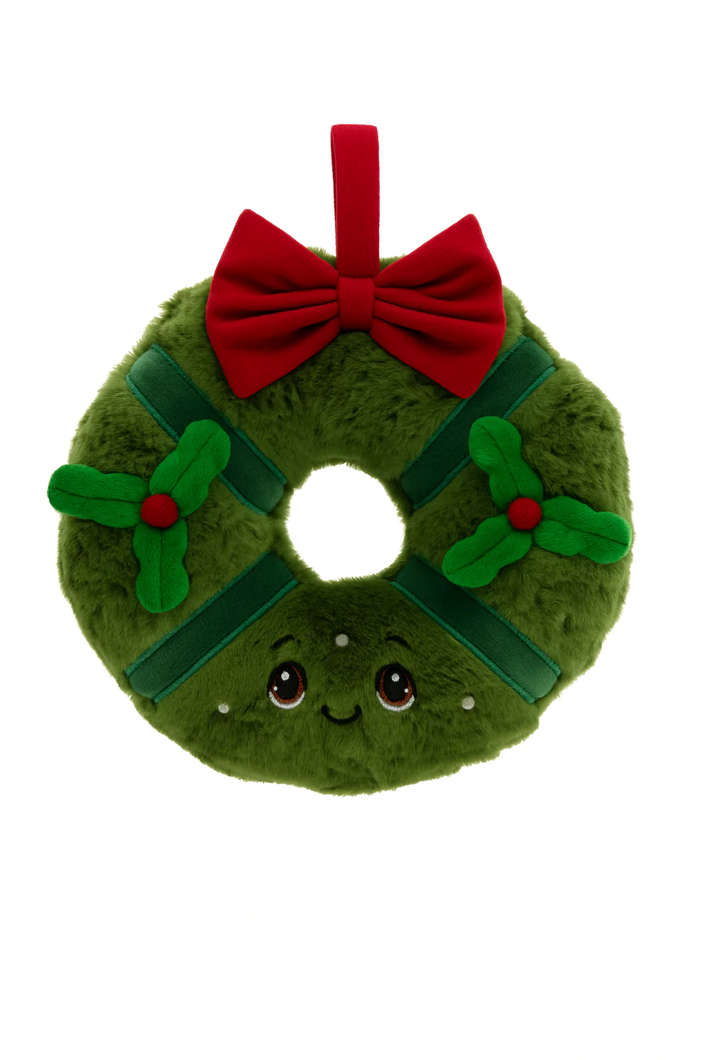 Peluche Couronne de Noël 22cm