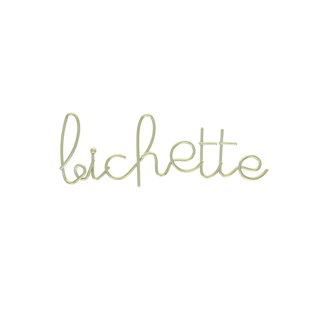 Petit mot métal bichette
