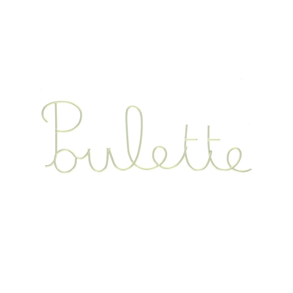 Petit mot métal poulette