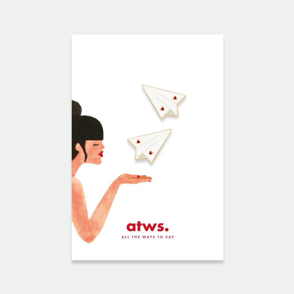 Pin's I Avions en papier - Image 2