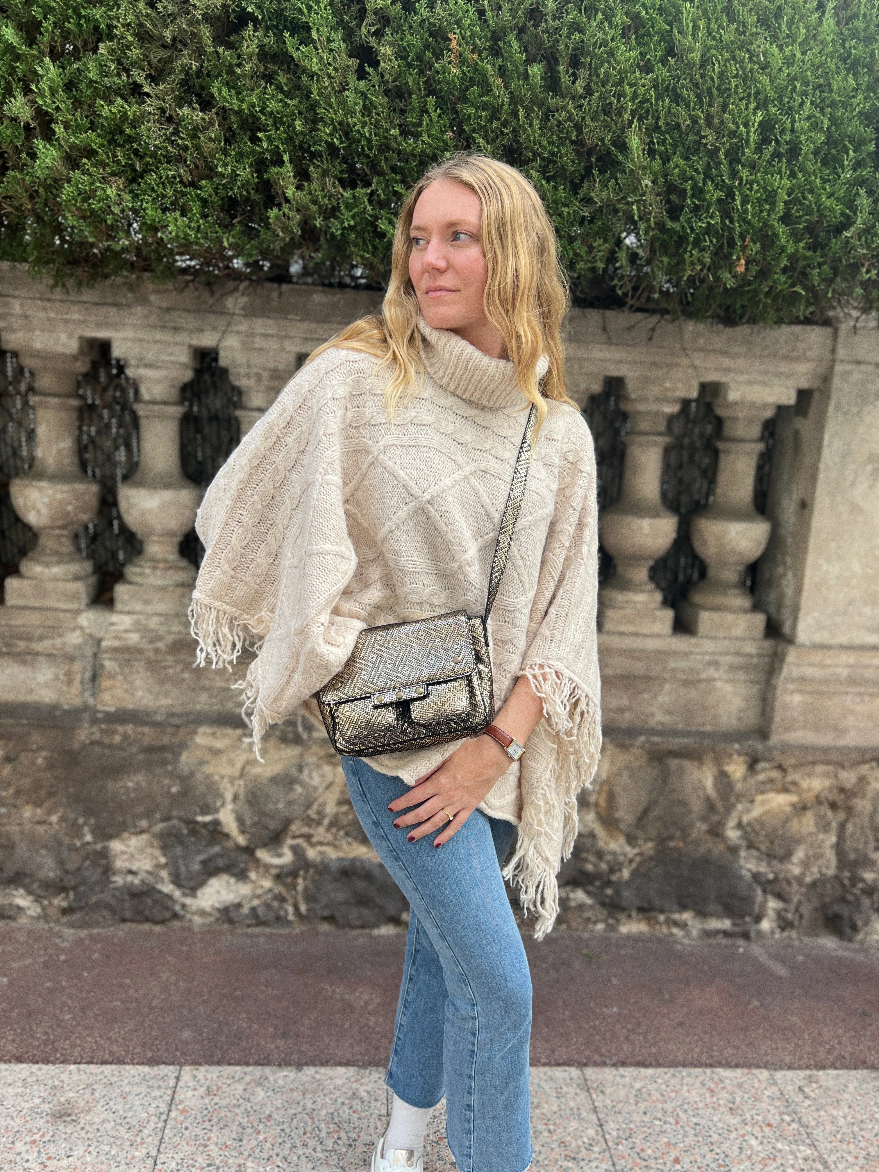 Poncho Epira I Crème