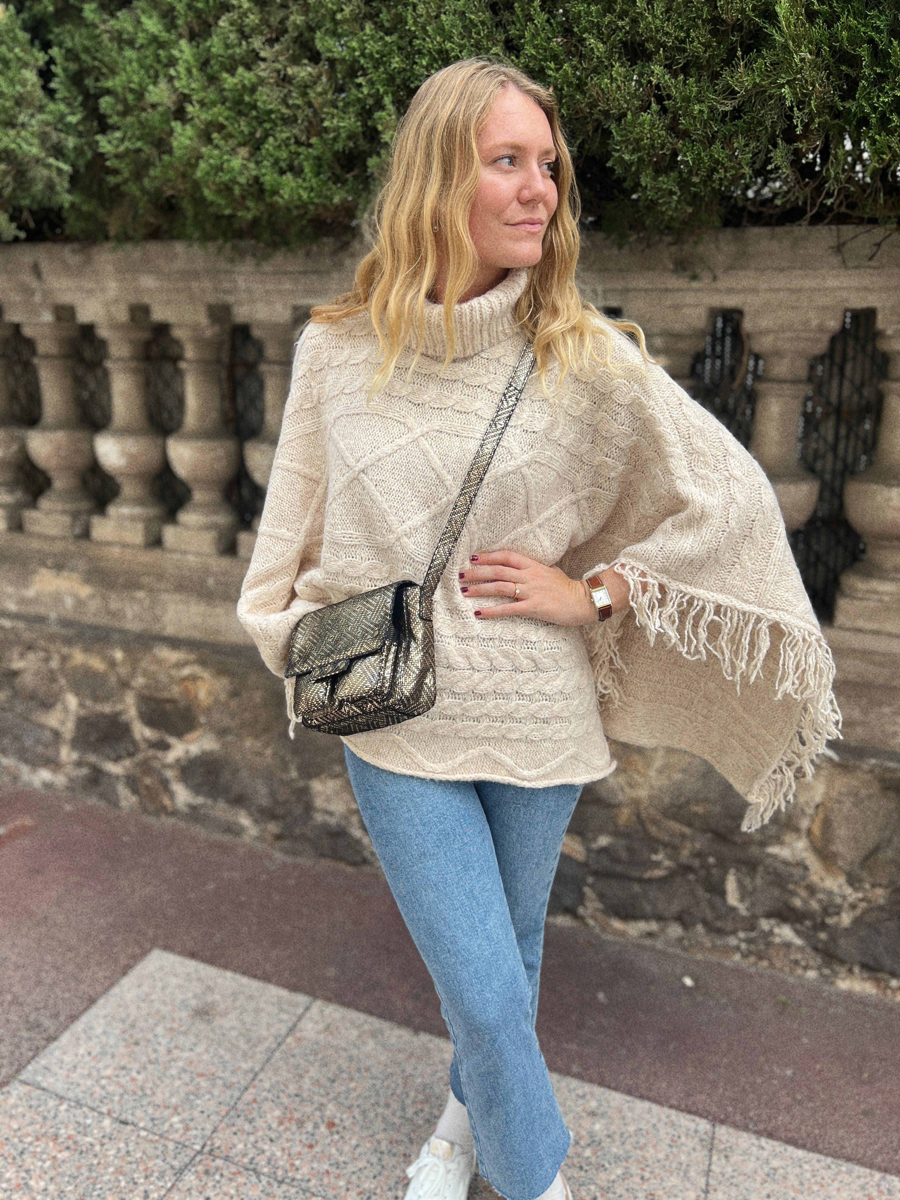 Poncho Epira I Crème - Image 2