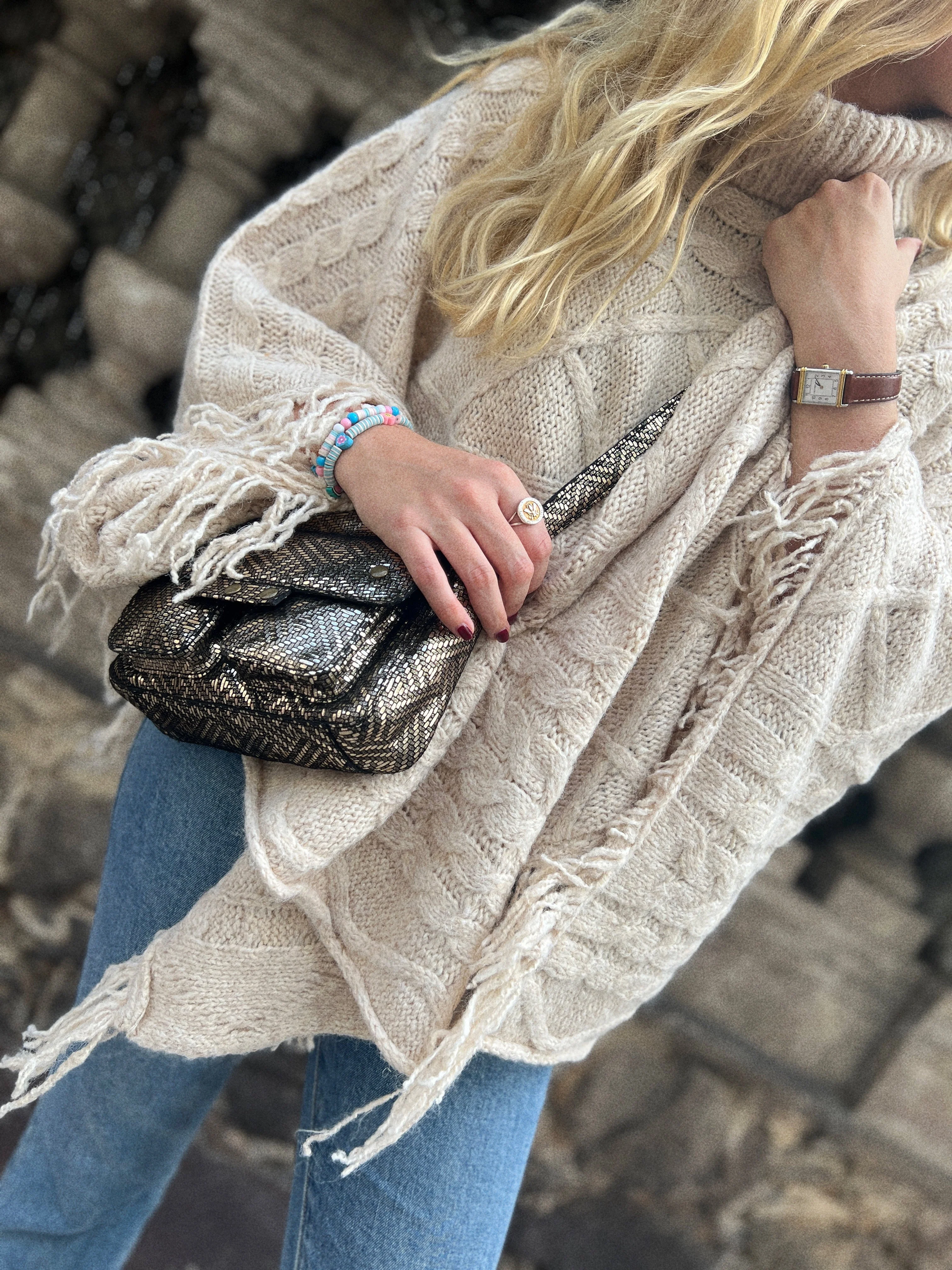 Poncho Epira I Crème - Image 5