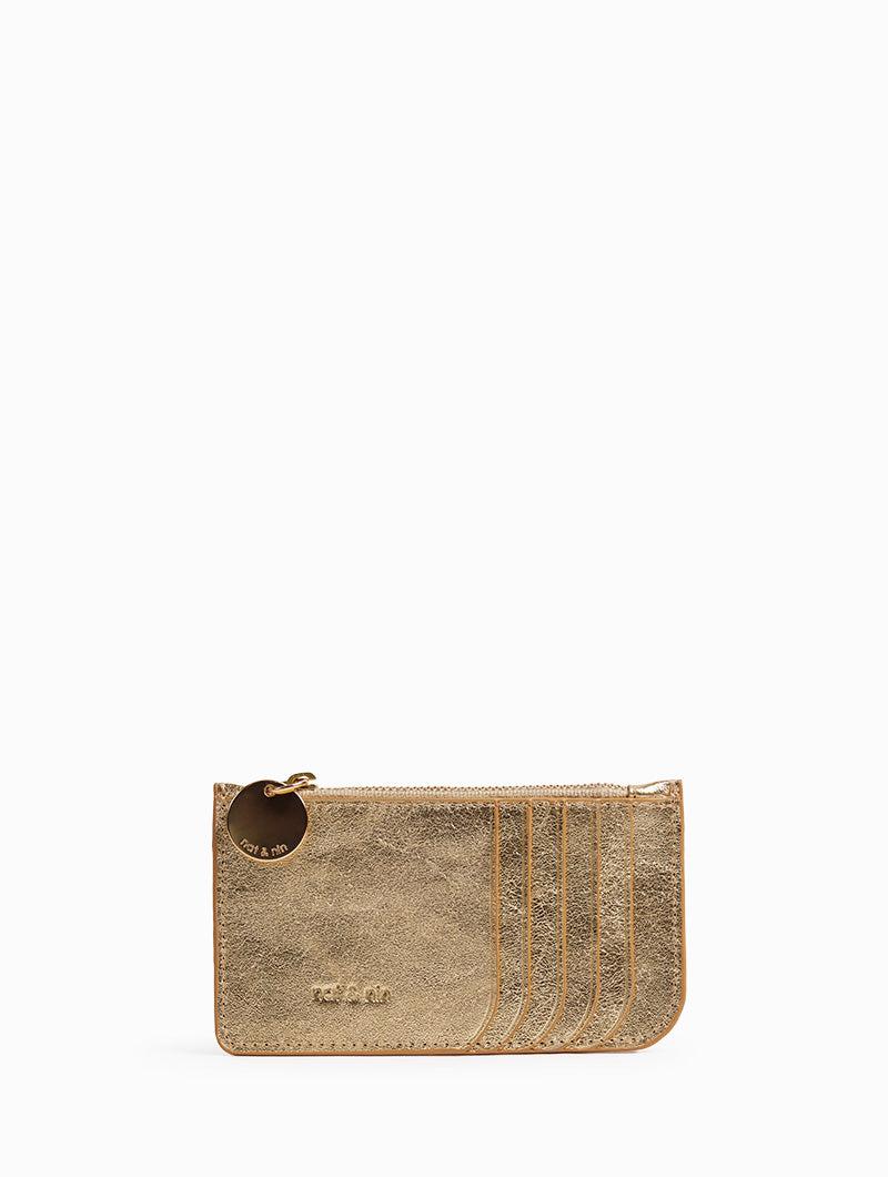 Porte-cartes Alix I Aqua champagne