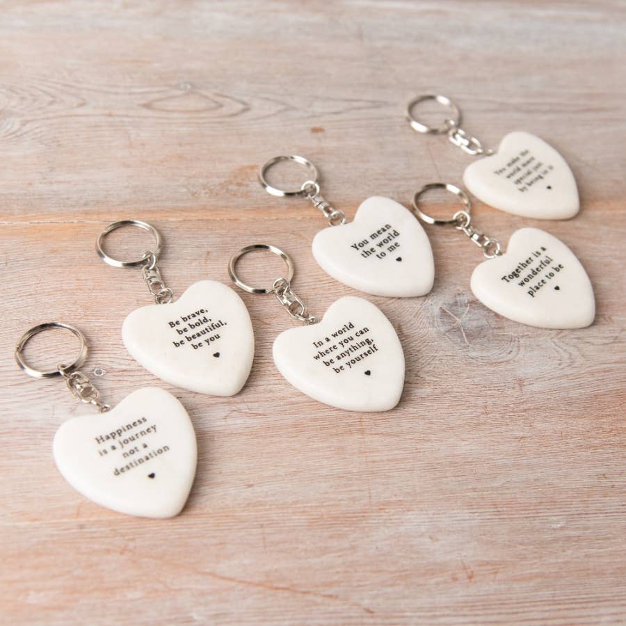 Porte-clés en marbre blanc naturel, 4,8 cm - Image 2