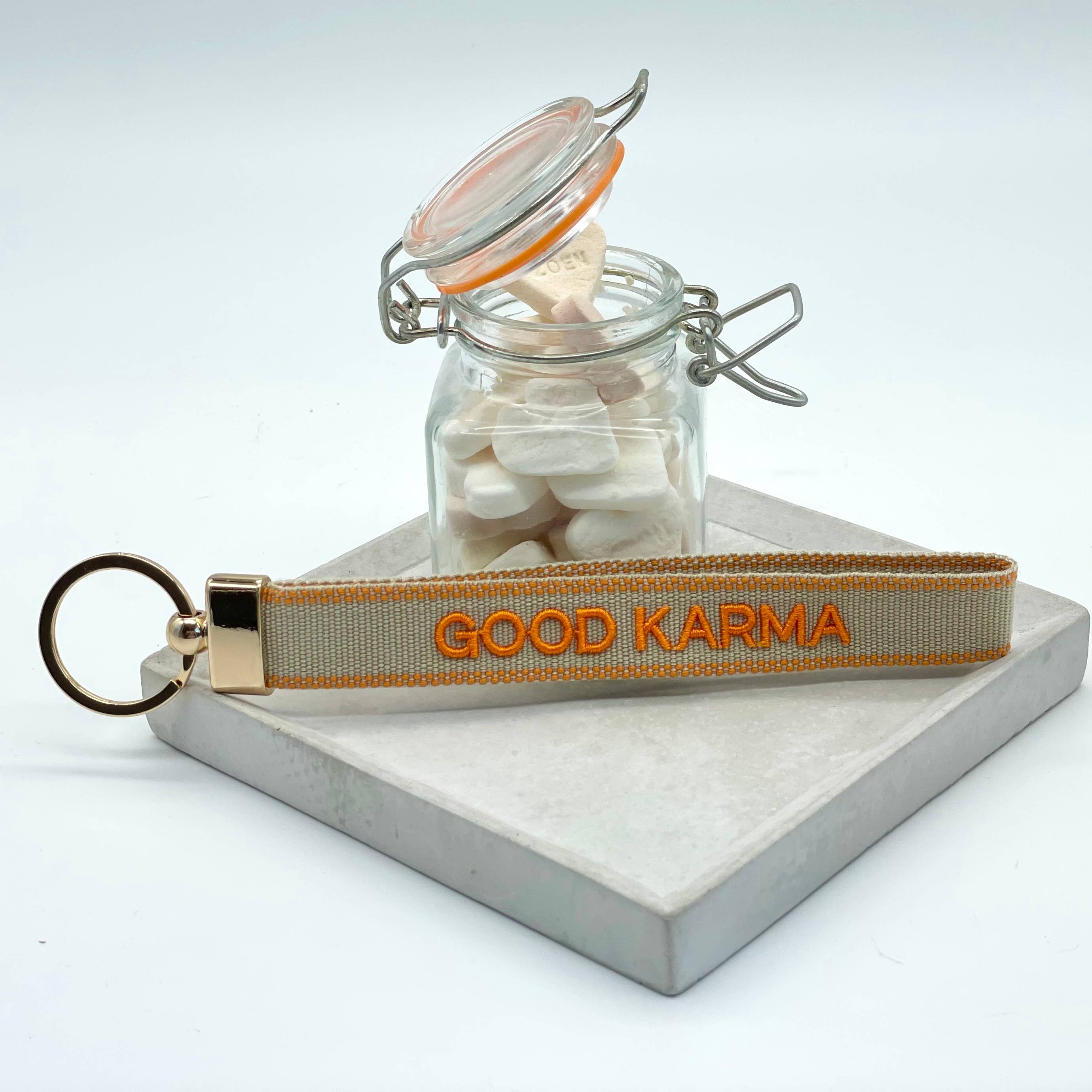 Porte-clés GOOD KARMA brodé