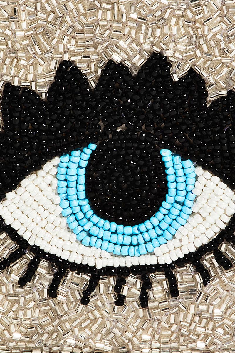 Porte-monnaie Evil Eye perlé: MULTI - Image 4