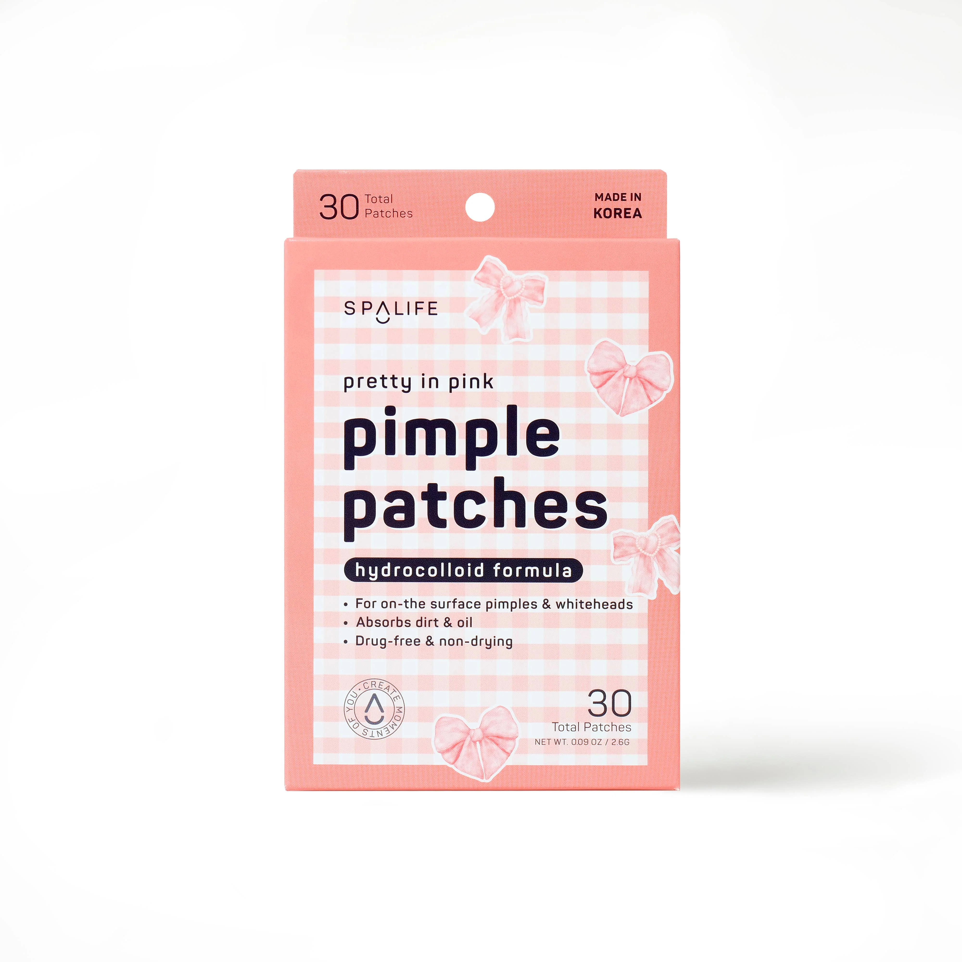 Pretty in Pink ! Patchs anti-boutons en hydrocolloïde en forme de nœud