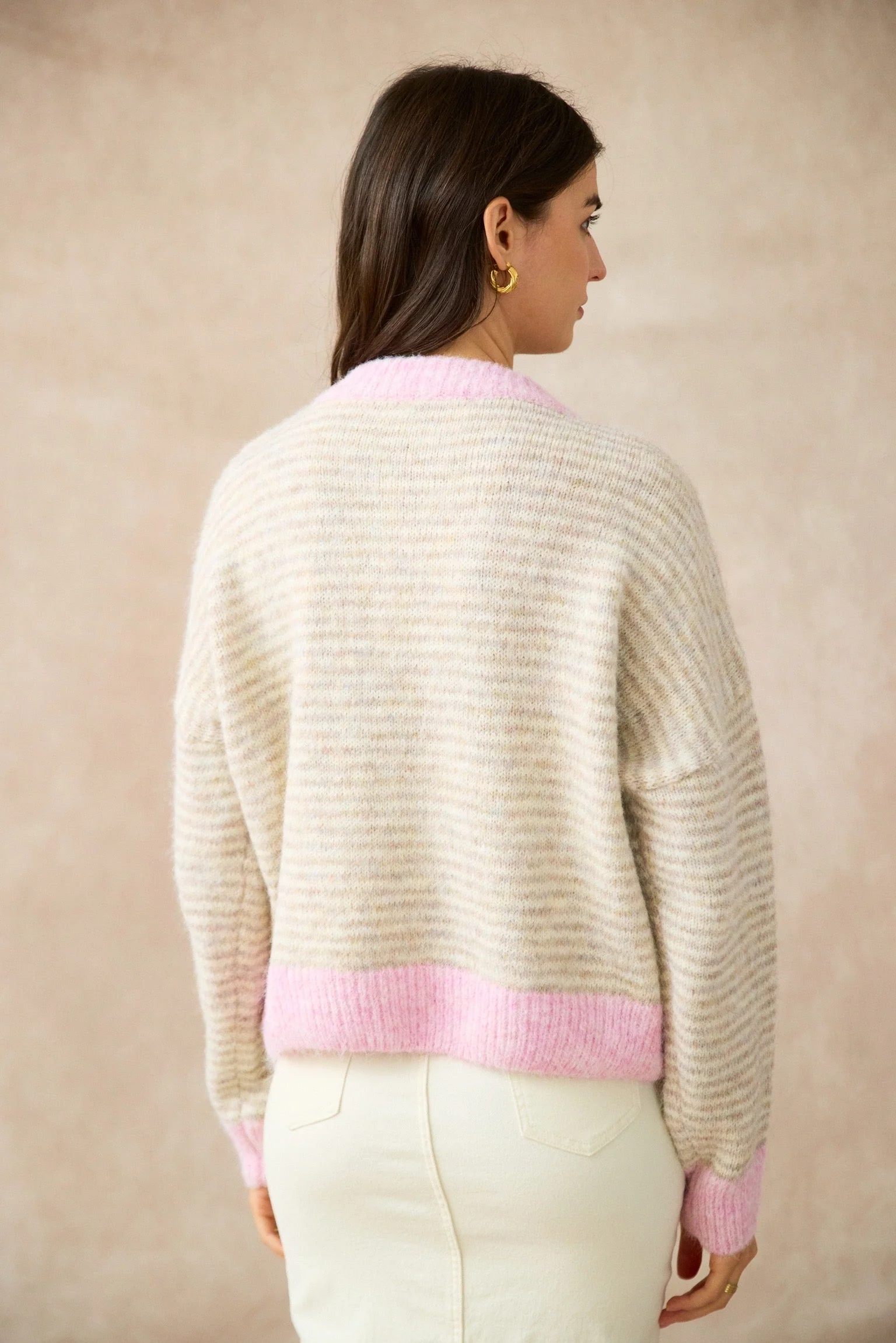 Pull Cléo I Beige & rose - Image 3
