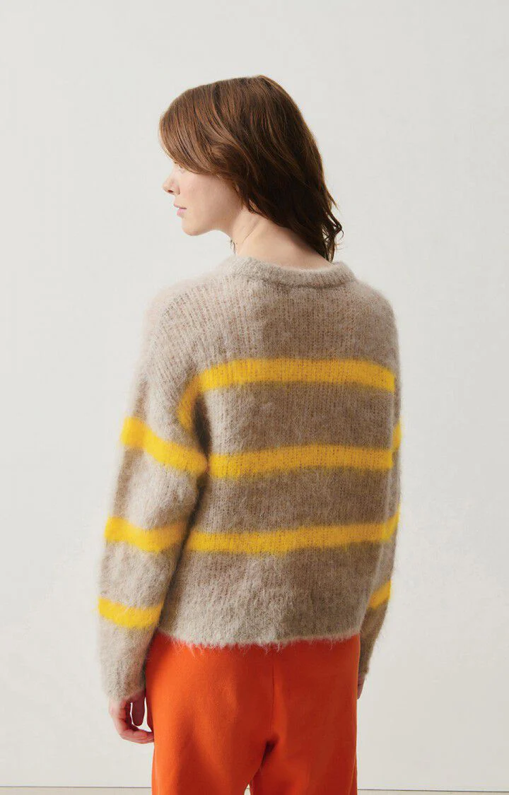 Pull femme Bymi | BRUMEUX RAYE MARMELADE - Image 4