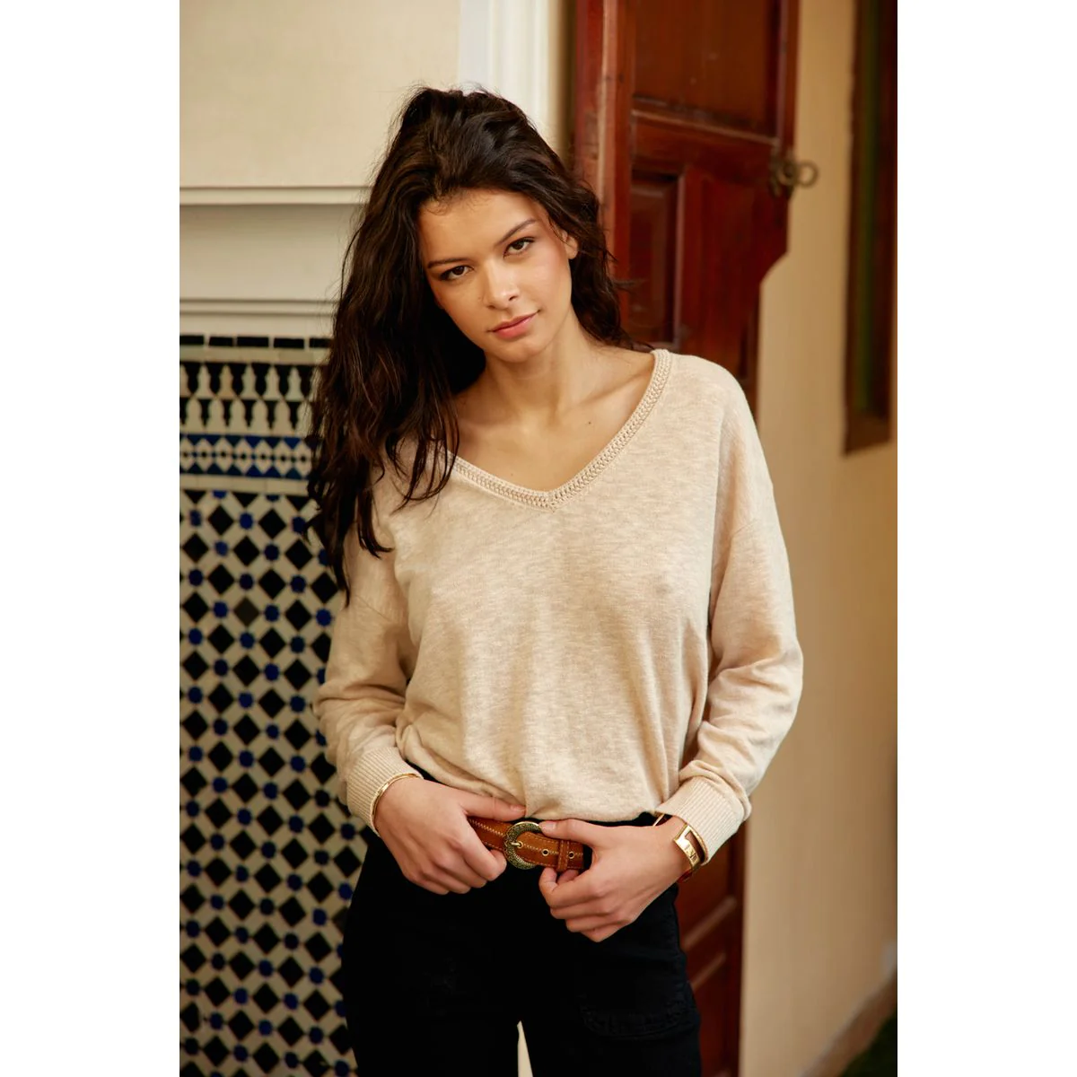 Pull Maddly I Beige