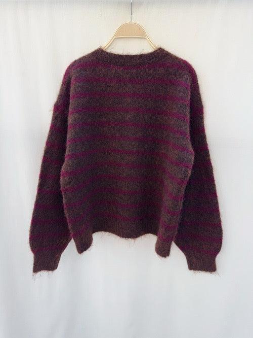 Pull Misti I Bordeaux rayé - Image 3