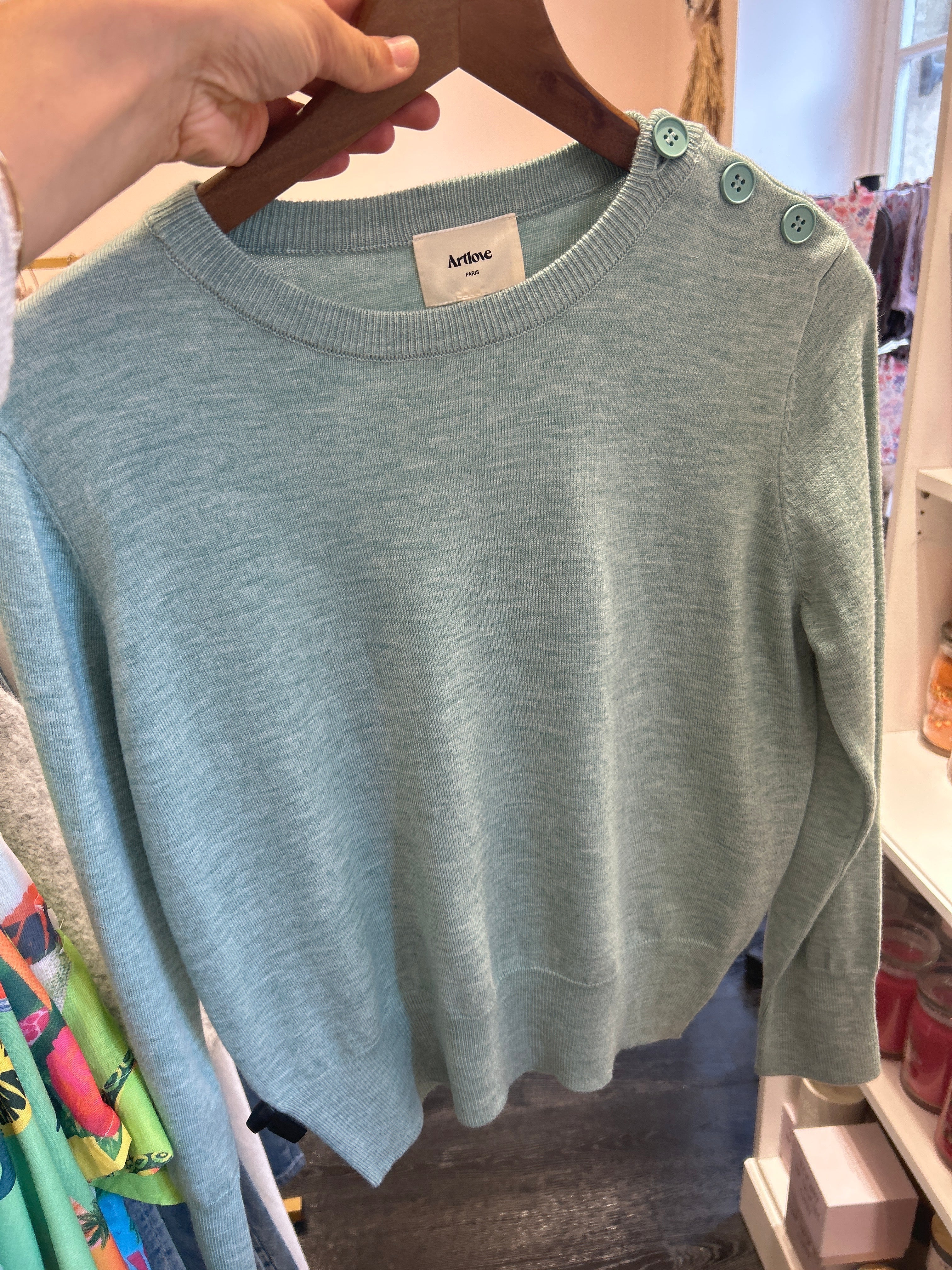 PULL VIRGINIE MINT