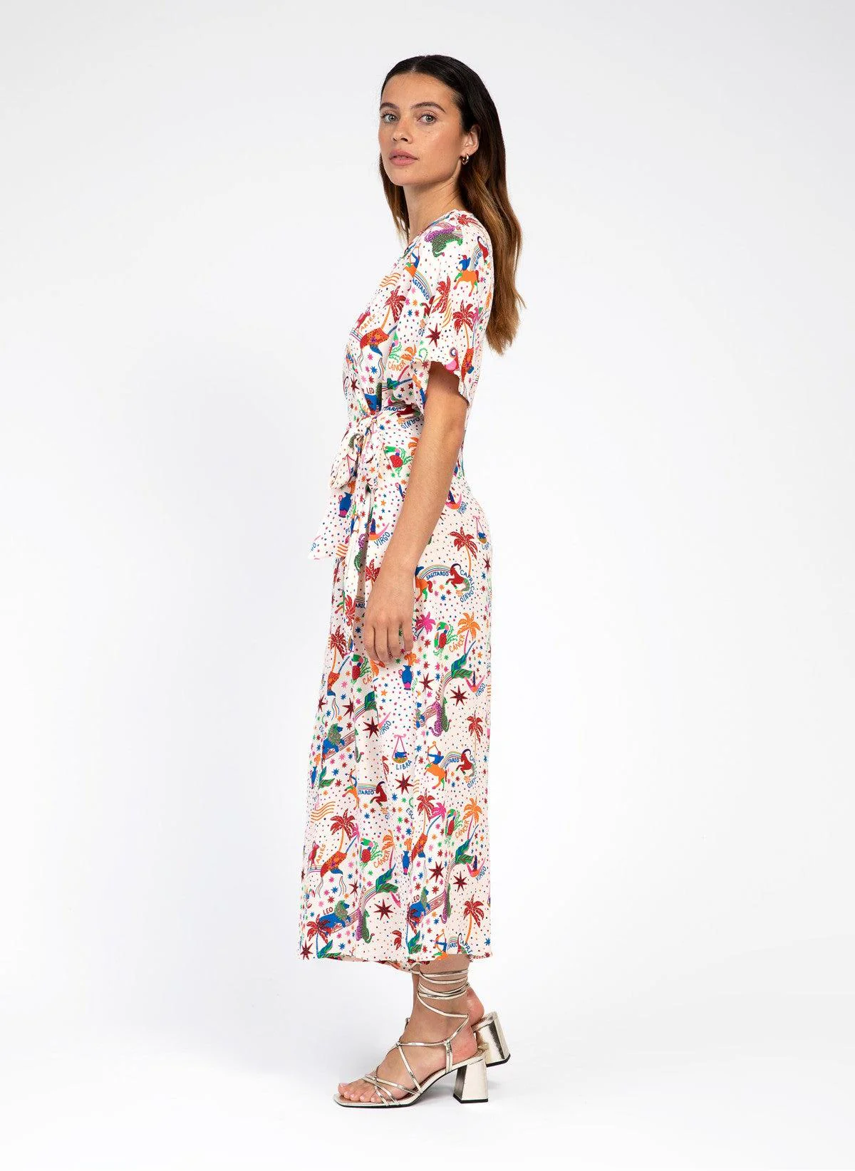 ROBE MIDI PORTE-FEUILLE MITCHY arty rose - Image 2