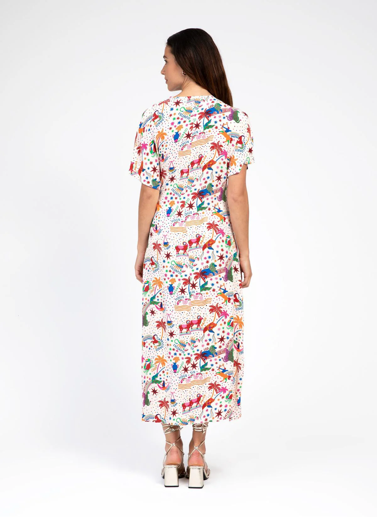 ROBE MIDI PORTE-FEUILLE MITCHY arty rose - Image 3