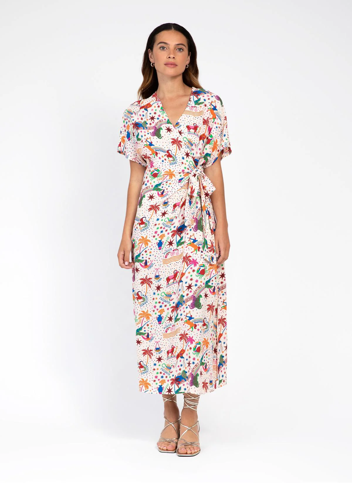 ROBE MIDI PORTE-FEUILLE MITCHY arty rose - Image 4