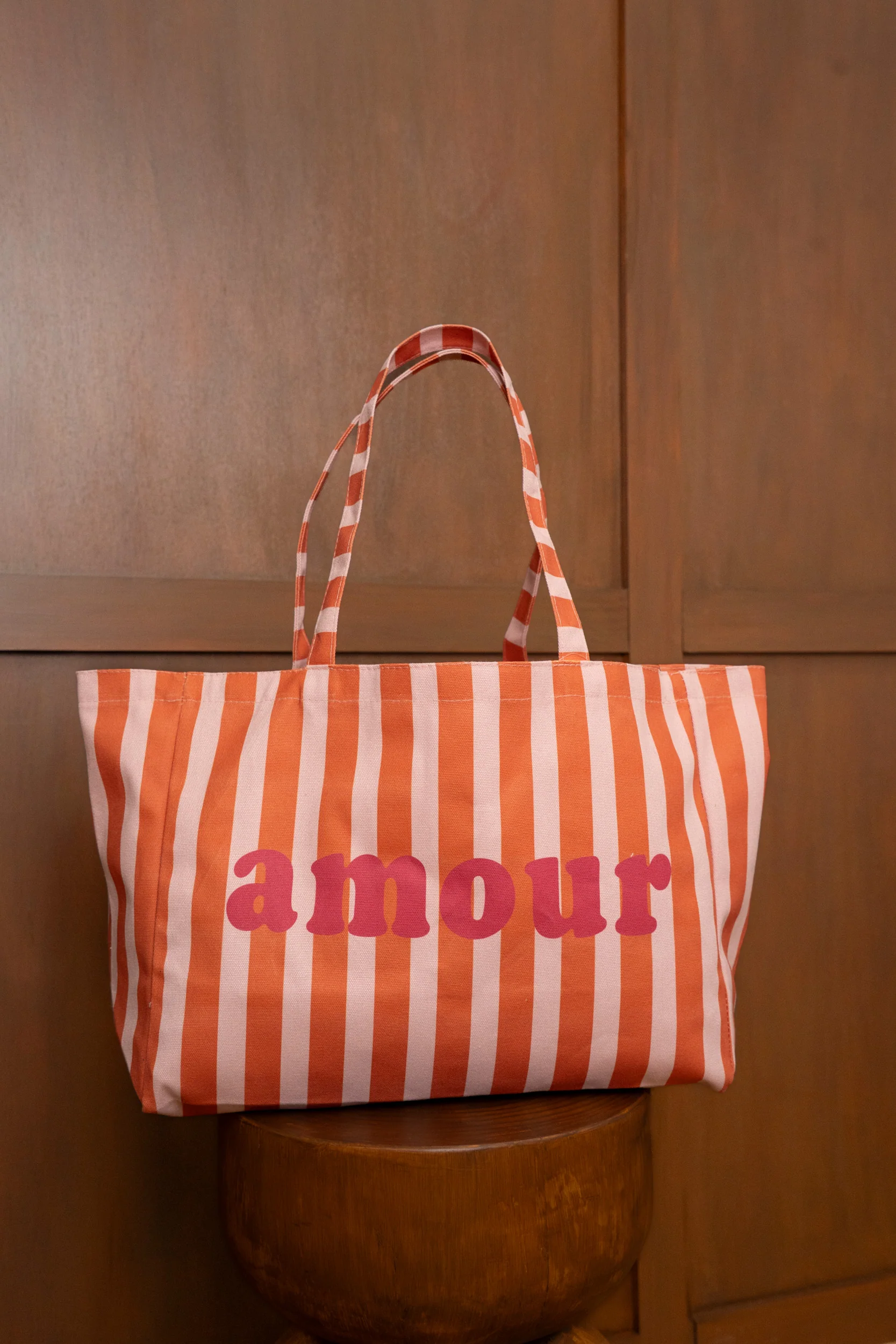 Sac cabas I Amour I Rose & Orange
