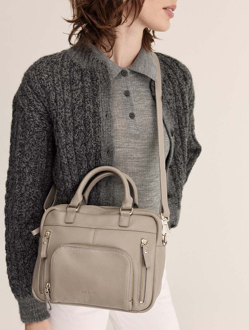 Sac Mini Macy I Grège grainé