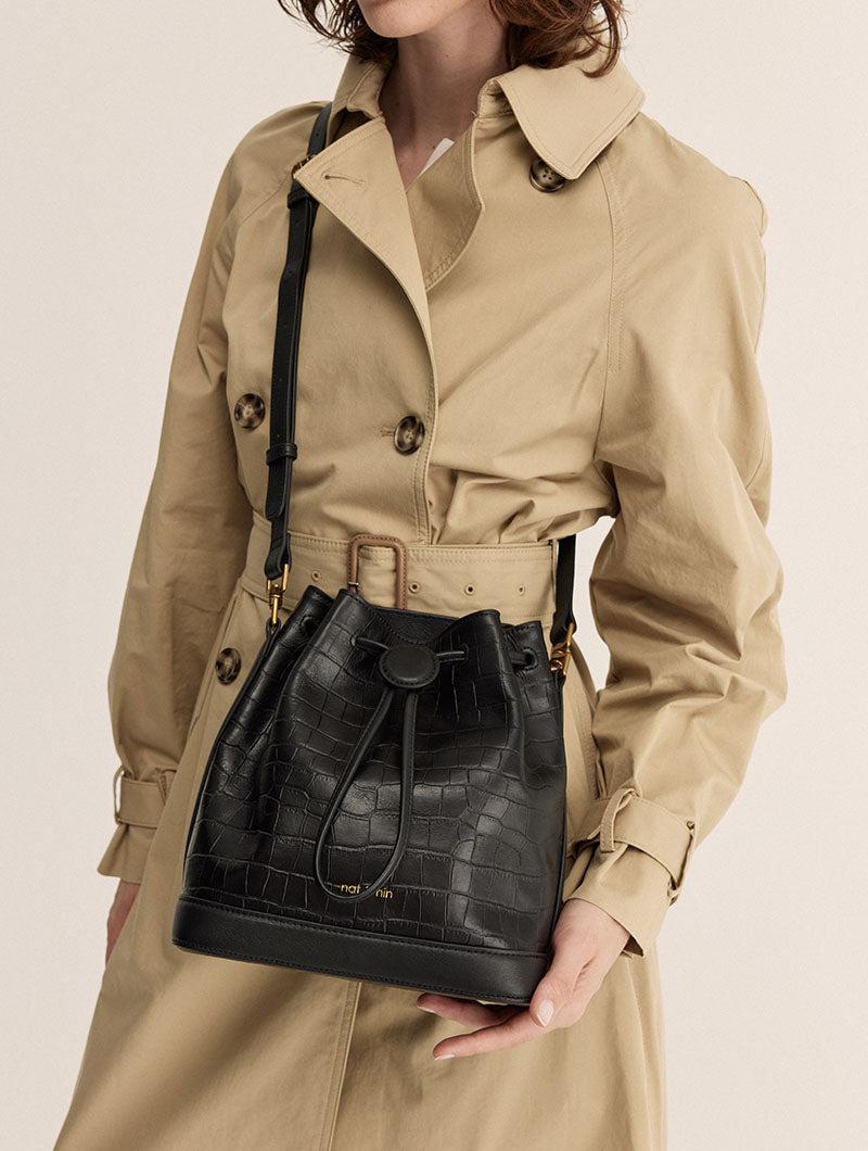 Sac Norah I Croc noir