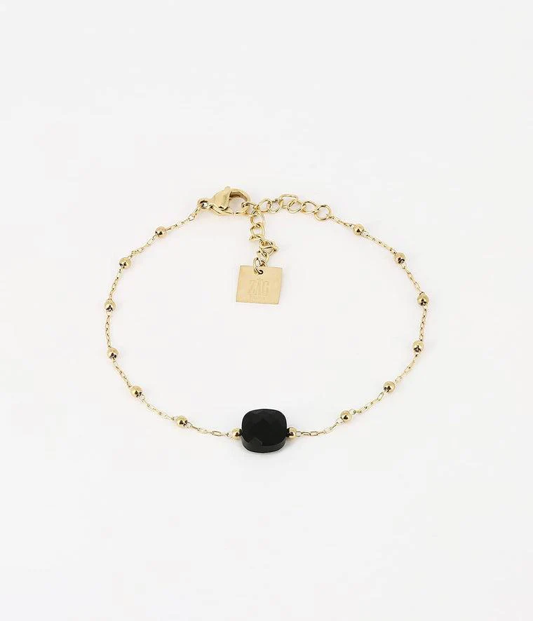 Bracelet Pablo - Onyx noir (Courage, Puissance)