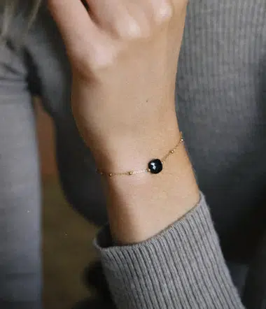 Bracelet Pablo - Onyx noir (Courage, Puissance) - Image 2