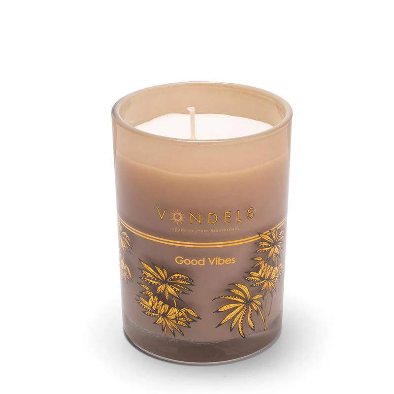 Scented candle Good Vibes beige 250gr - Image 2