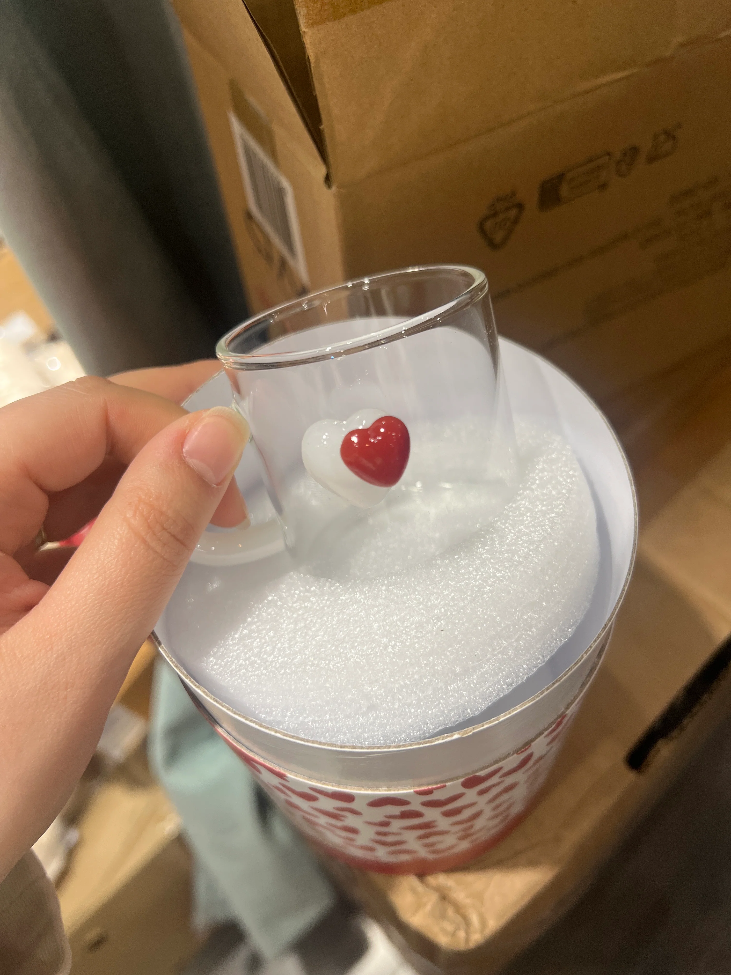 Set de 2 tasses à café I coeurs