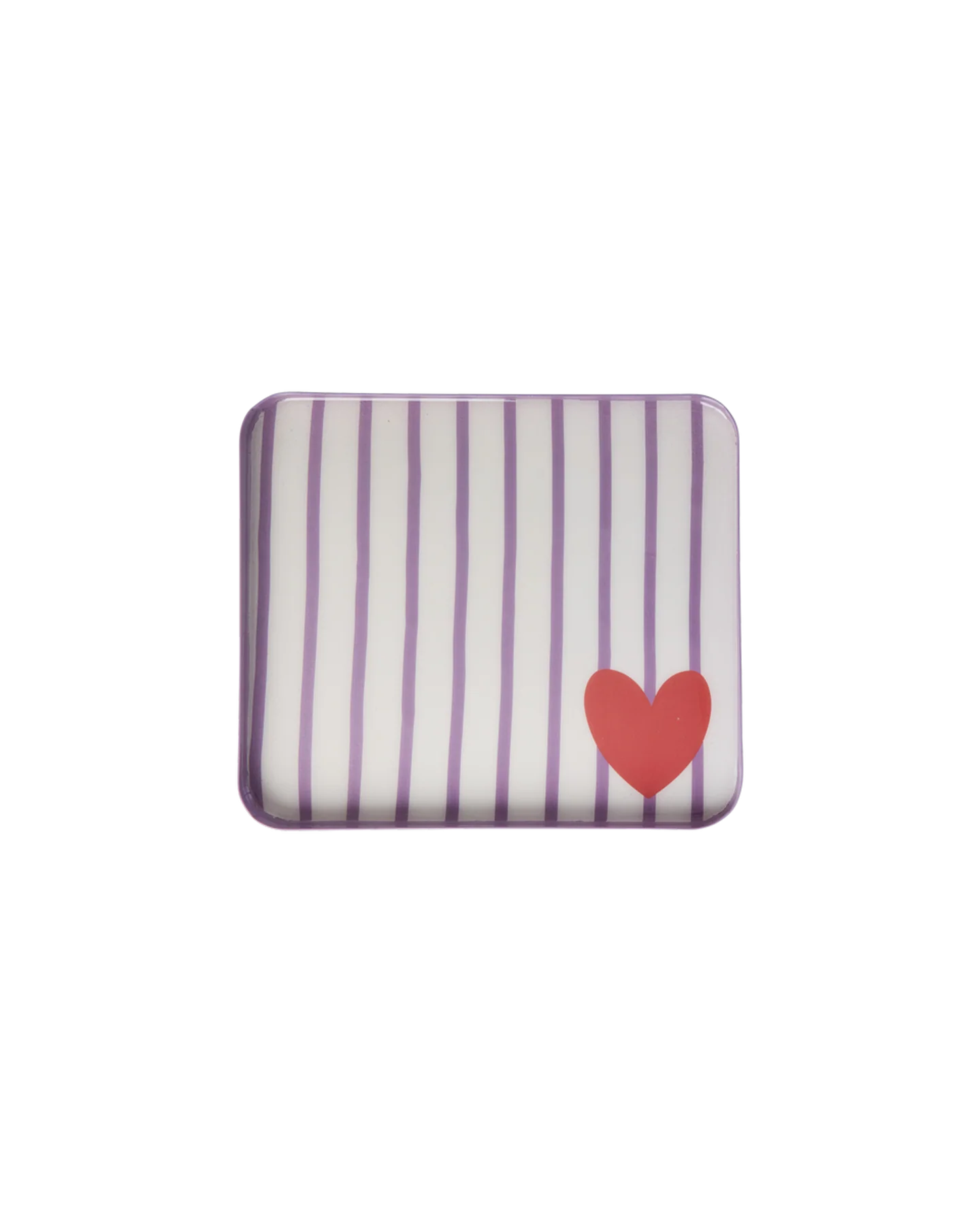 Small Rectangular Metal Tray - Purple