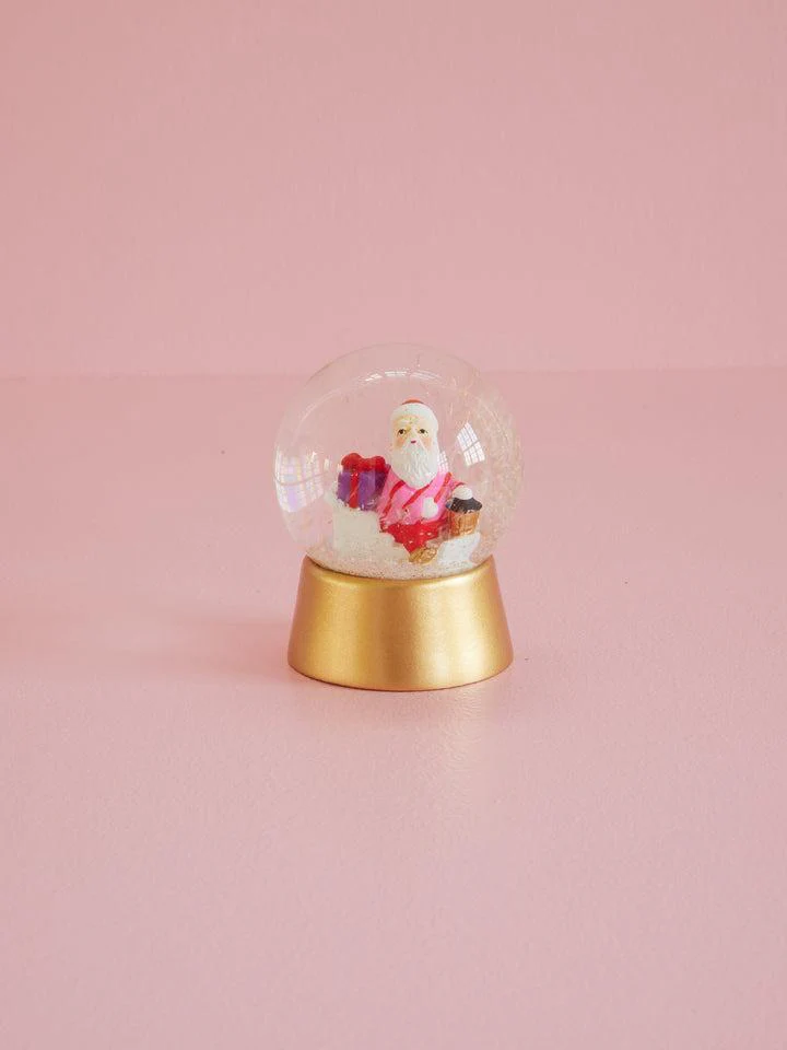 Snow Globe with Xmas Santa Figurine