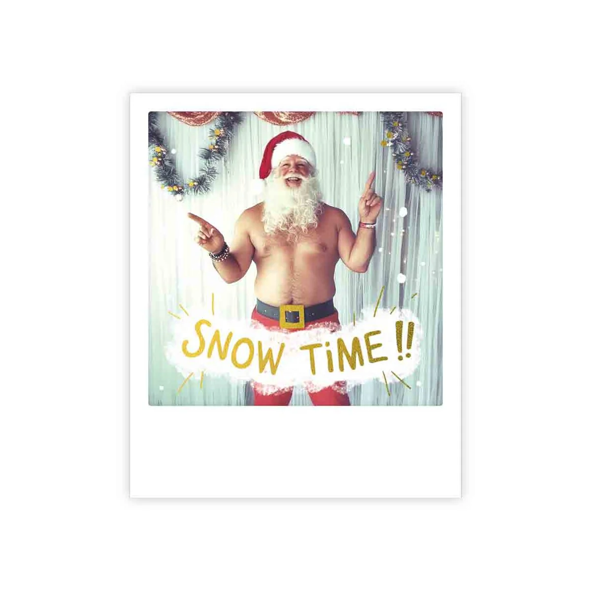 snow time santa