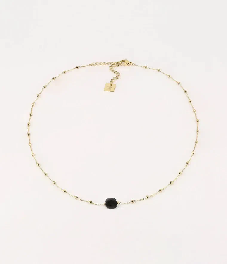 Collier Pablo - Onyx Noir ( Courage et Puissance)