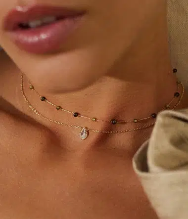Collier Hinaku - Grenat (Courage, énergie et vitalité) - Image 2