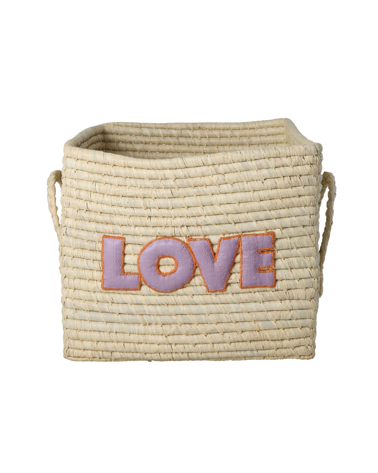 Square Raffia Basket - Nature