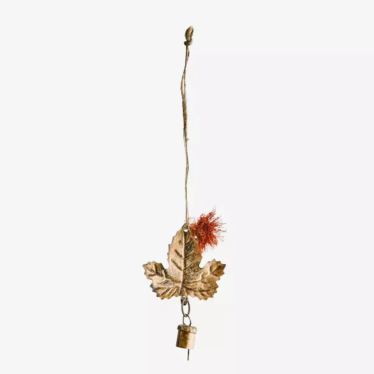 Suspension Feuille automnal avec clochette