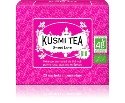 Sweet Love bio, Thé noir, épices 20 Sachets